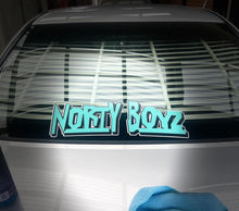 Load image into Gallery viewer, NORTY BOYZ LARGE STICKER (AQUA)
