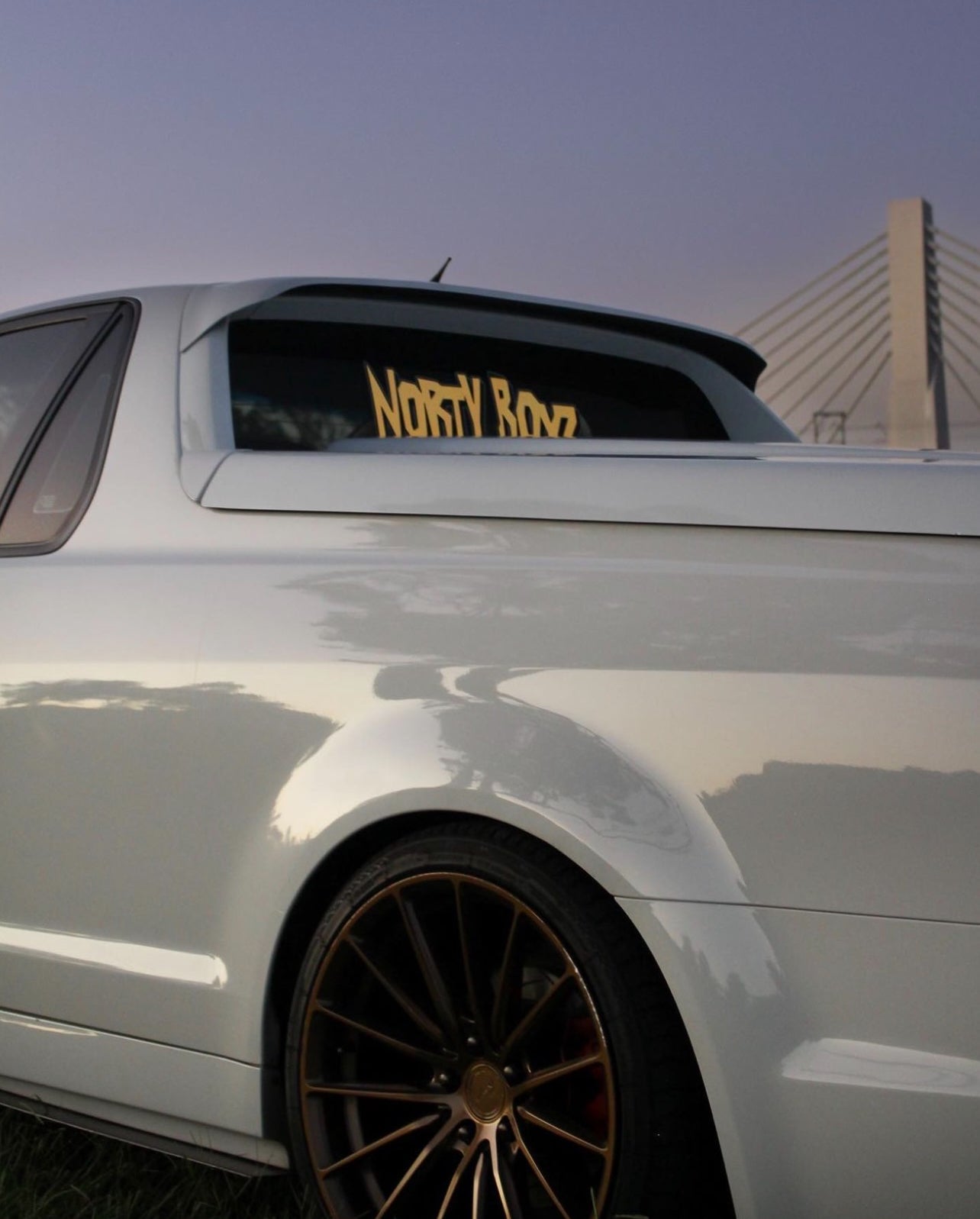 NORTY BOYZ LARGE STICKER (GOLD)