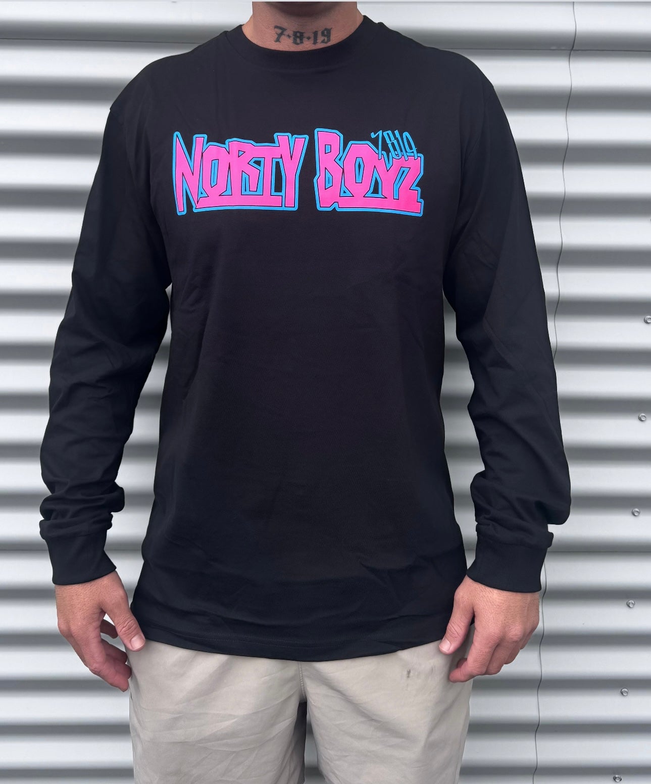 NORTY BOYZ OG LONG SLEEVE (PINK/BLUE)