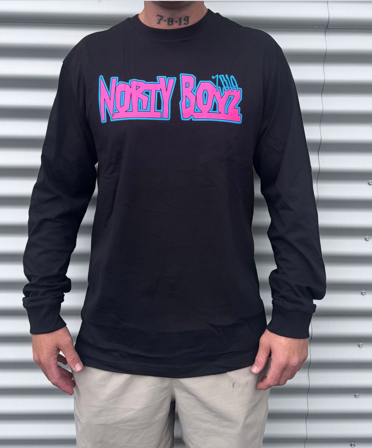 NORTY BOYZ OG LONG SLEEVE (PINK/BLUE)