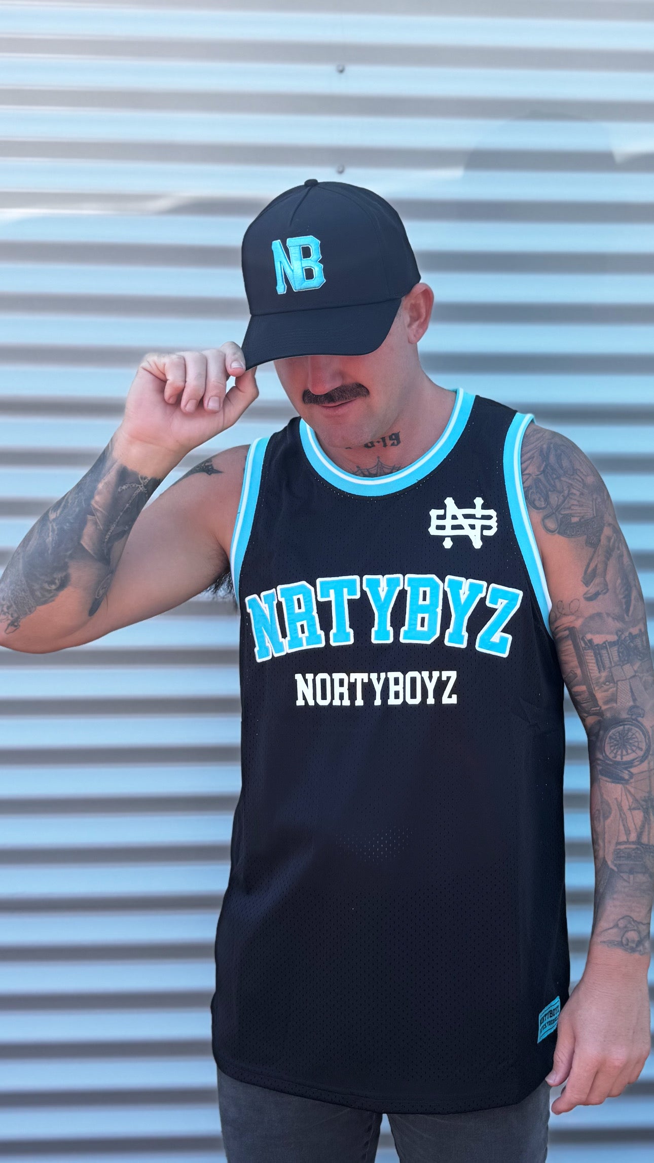 NORTY BOYZ JERZEY (BLACK/BLUE)