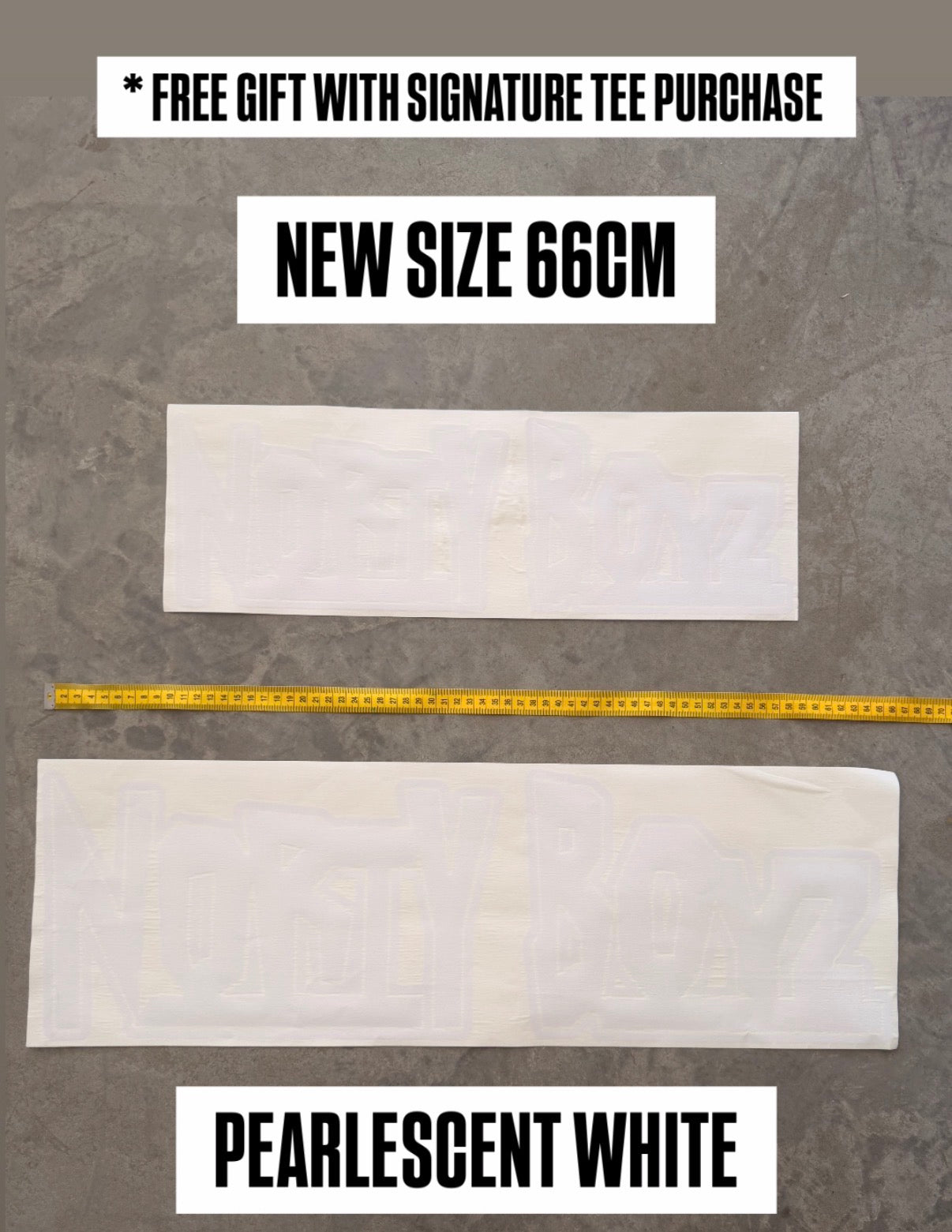 66CM NORTY BOYZ WHITE LARGE STICKER