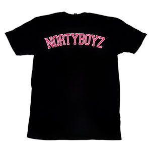 NB "NRTYBYZ" BLOCK T-SHIRT (BLACK/PINK)