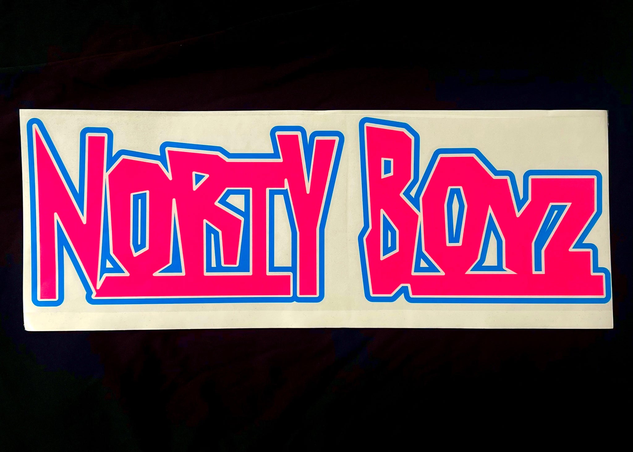 PINK NORTYBOYZ STICKER - LARGE – Norty Boyz