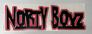 NORTY BOYZ LARGE STICKER (PINK WITH BLACK INSERT)