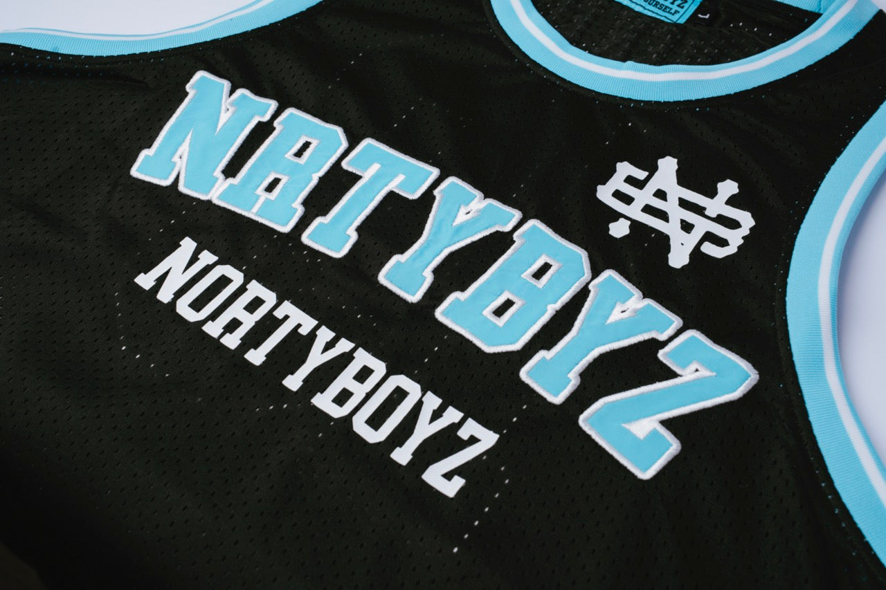 NORTY BOYZ JERZEY (BLACK/BLUE)