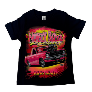 KIDZ- NB RACING "KING DUSTY" T-SHIRT (BLACK)